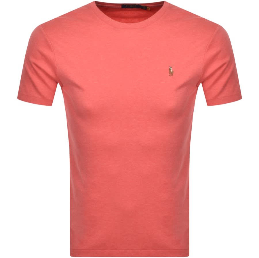 Alternative Image for ProductRalph Lauren Crew Neck Slim Fit T Shirt Pink1